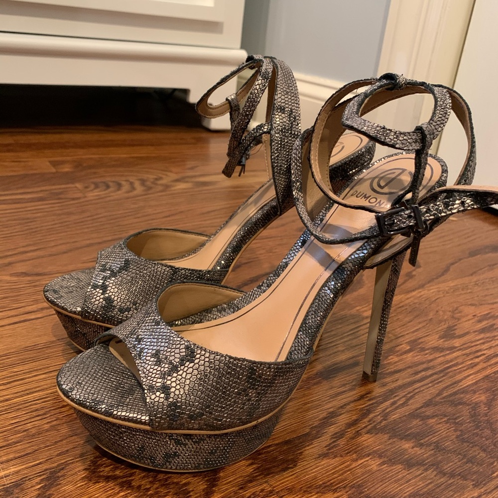 Dumond snakeskin 5.5” heels